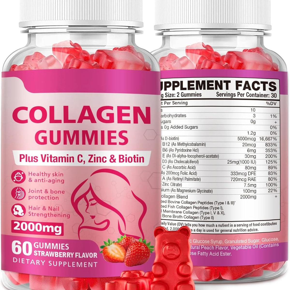 Hair Glow™ Gummies – 1 Dose (60 Gummies, 30 Tage)