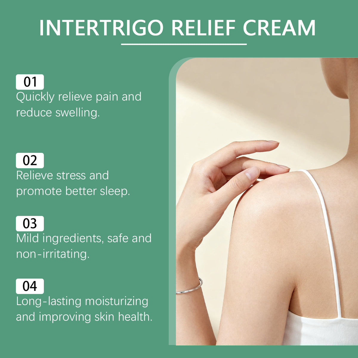 Moisturizing Body Cream: Gently cares for smooth, comfortable, and hydrated dry skin.